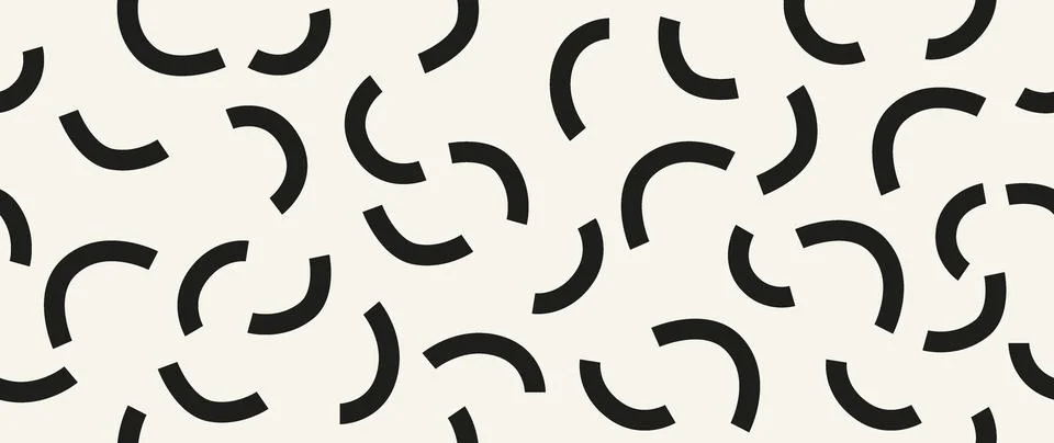 Vector seamless background. Minimalistic abstract pattern. Modern black print Stock Illustration