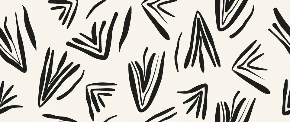 Vector seamless background. Minimalistic abstract pattern. Modern black print 库存插图