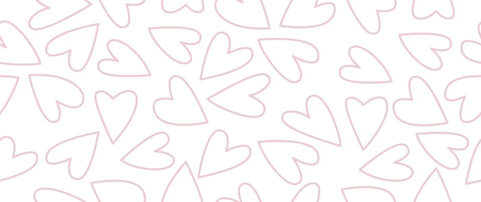 Vector seamless background. Minimalistic abstract pattern of hearts. Modern.. Stock Illustration
