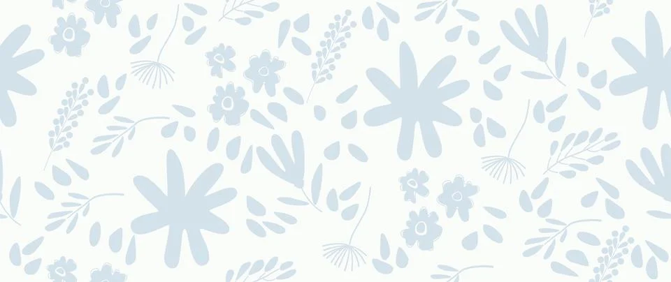 Vector seamless background. Minimalistic abstract floral pattern. Modern pr.. Stock Illustration