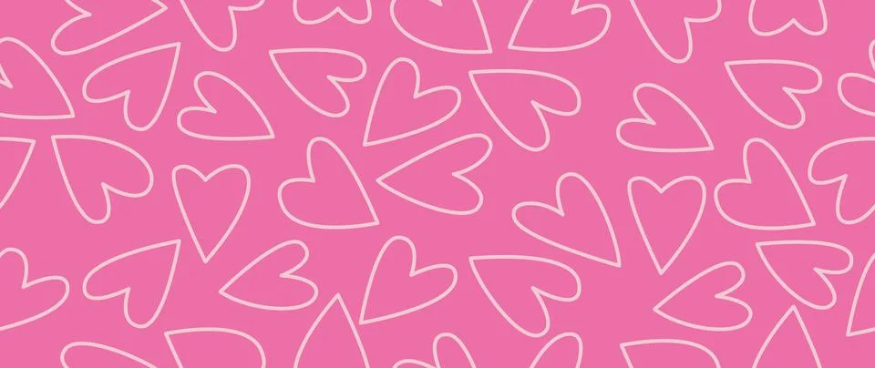 Vector seamless background. Minimalistic abstract pattern of hearts. Modern.. 스톡 일러스트
