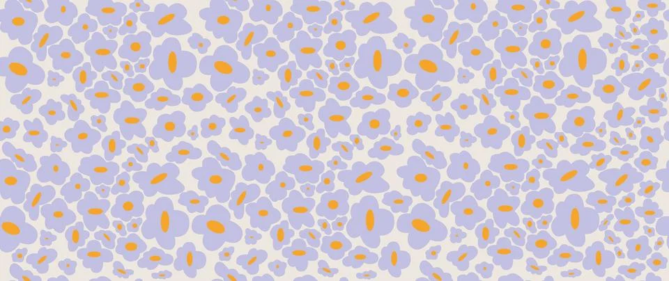 Vector seamless background. Minimalistic abstract floral pattern. Modern pr.. Stock Illustration