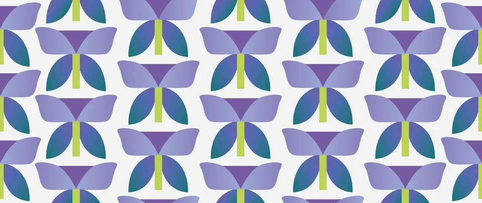 Vector seamless background. Minimalistic abstract floral pattern. Modern color Stock Illustration