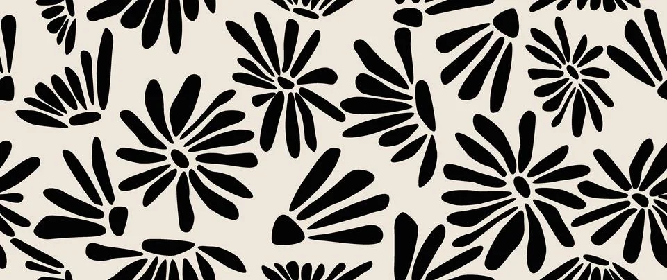Vector seamless background. Minimalistic abstract pattern. Modern nature print Stock Illustration