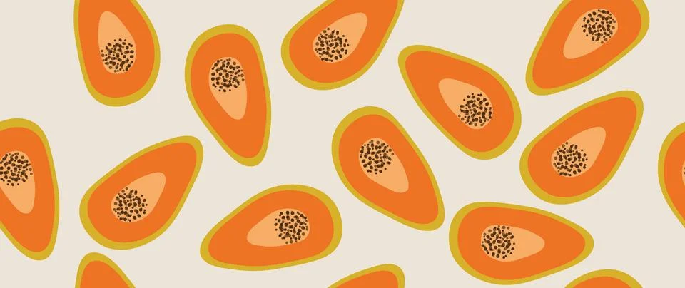 Vector seamless background. Minimalistic abstract pattern. Modern nature print Stock Illustration