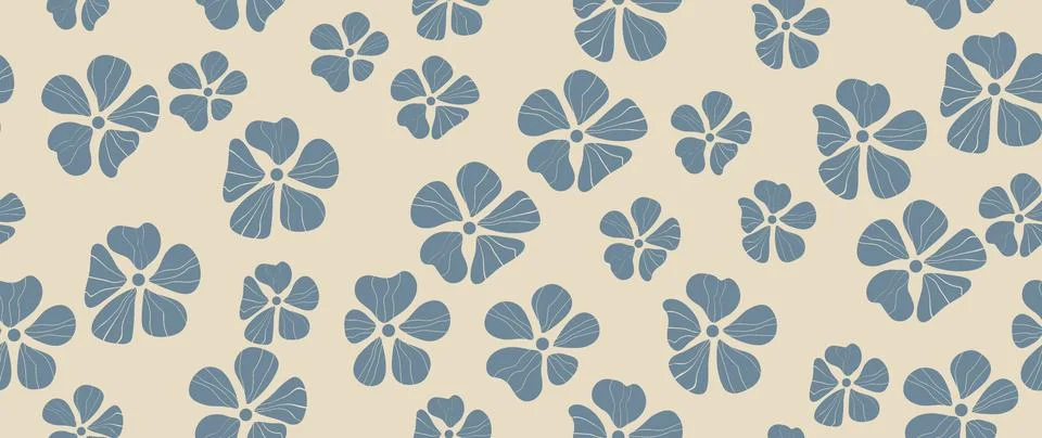 Vector seamless background. Minimalistic abstract pattern. Modern nature print Stock Illustration