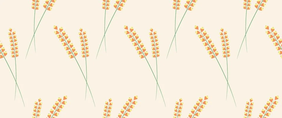 Vector seamless background. Minimalistic abstract floral pattern. Modern print Stock Illustration