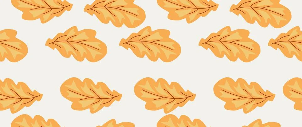 Vector seamless background. Minimalistic abstract leaf pattern. Modern print Stock Illustration
