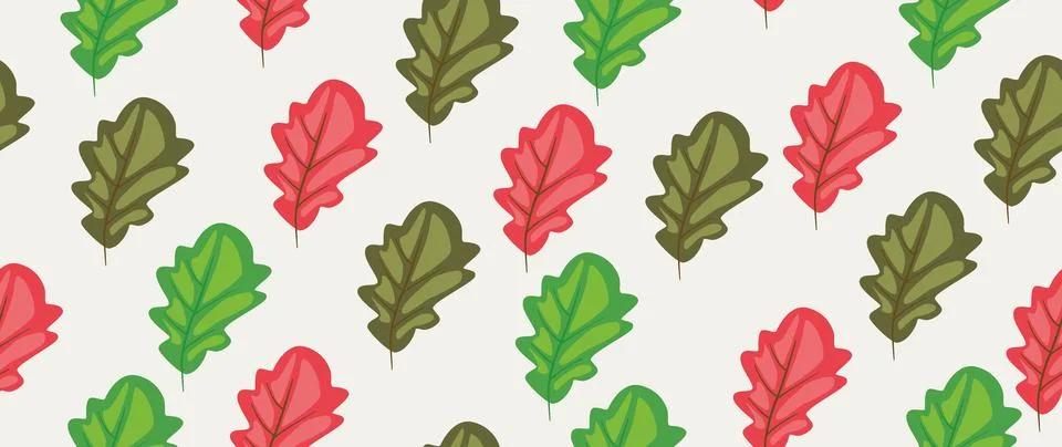 Vector seamless background. Minimalistic abstract leaf pattern. Modern print 库存插图