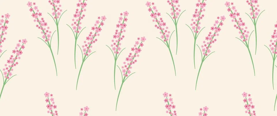 Vector seamless background. Minimalistic abstract floral pattern. Modern print Stock Illustration