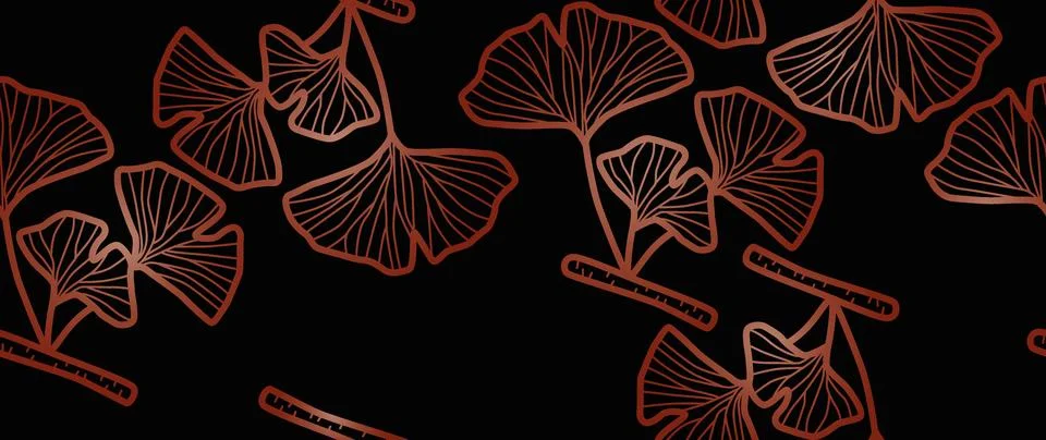 Vector seamless background. Minimalistic abstract leaf pattern. Modern print Иллюстрация