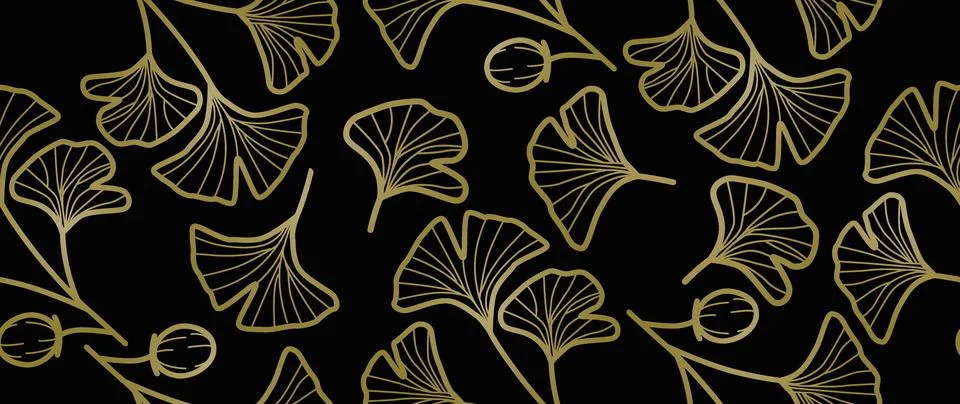 Vector seamless background. Minimalistic abstract leaf pattern. Modern print Иллюстрация