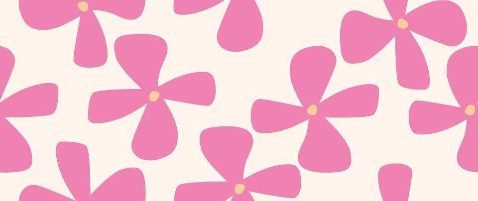 Vector seamless background. Minimalistic abstract floral pattern. Modern pr.. Stock Illustration