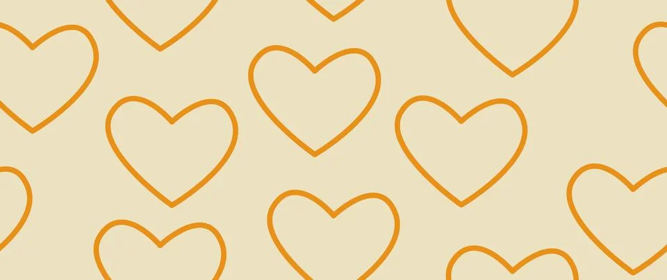 Vector seamless background. Minimalistic abstract pattern of hearts. Modern.. Stock-Illustration