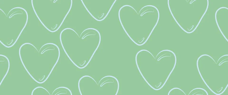 Vector seamless background. Minimalistic abstract pattern of hearts. Modern.. 스톡 일러스트