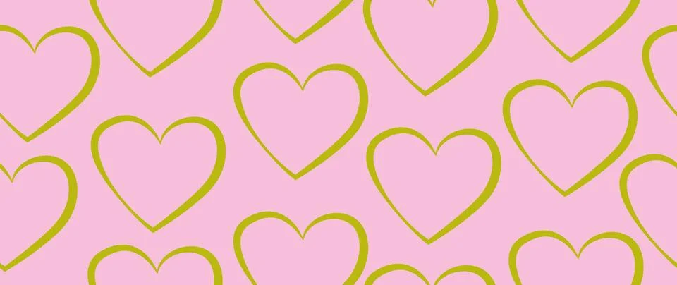 Vector seamless background. Minimalistic abstract pattern of hearts. Modern.. Stock-Illustration