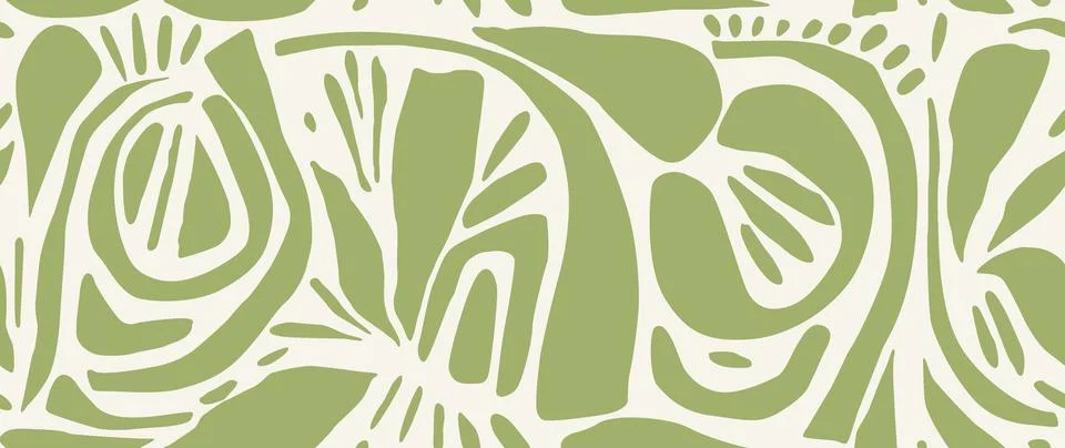 Vector seamless background. Minimalistic abstract pattern of various shapes イラスト素材