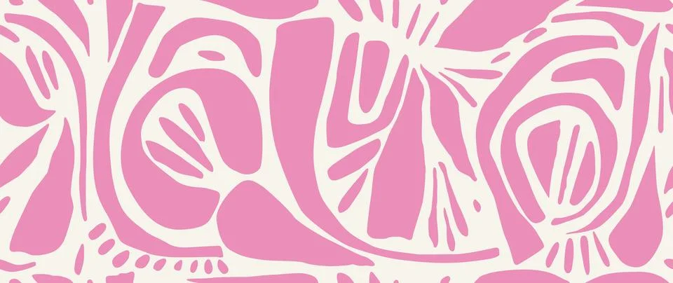 Vector seamless background. Minimalistic abstract pattern of various shapes Illustrazione stock