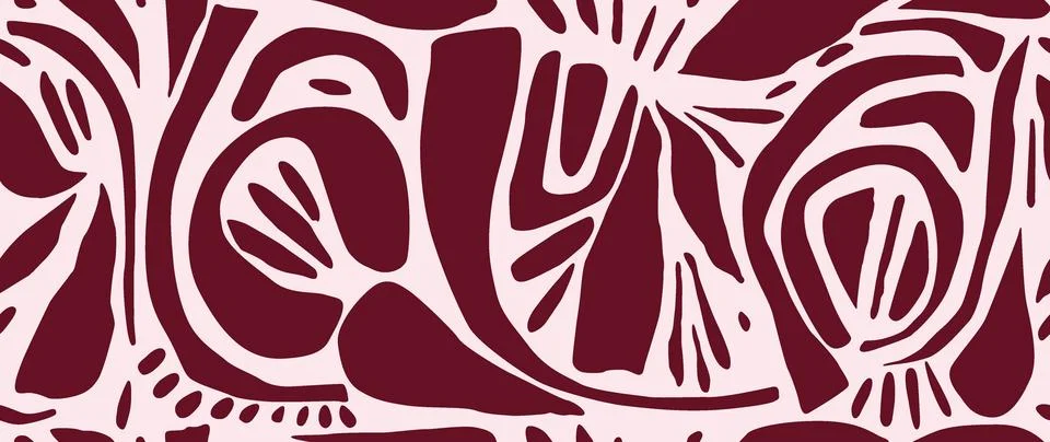 Vector seamless background. Minimalistic abstract pattern of various shapes Stock-Illustration