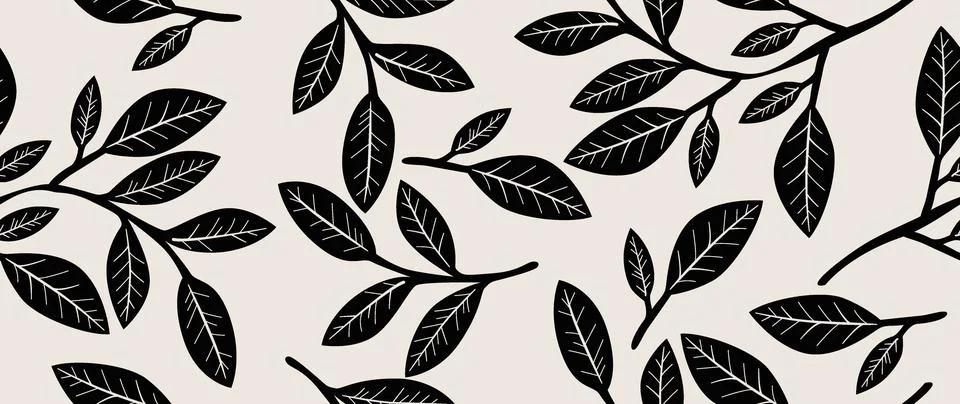 Vector seamless background. Minimalistic abstract floral pattern. Perfect for 스톡 일러스트