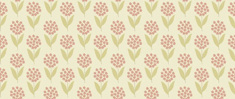 Vector seamless background. Minimalistic abstract floral pattern. Perfect for 스톡 일러스트