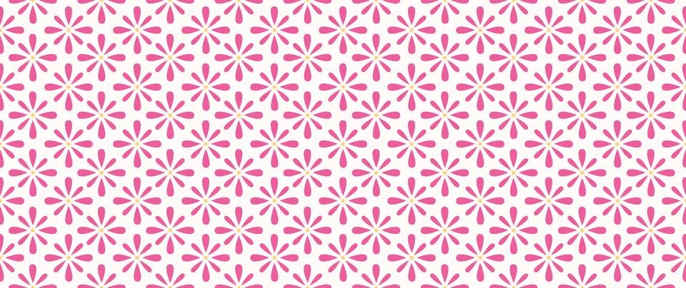 Vector seamless background. Minimalistic abstract floral pattern. Modern 库存插图