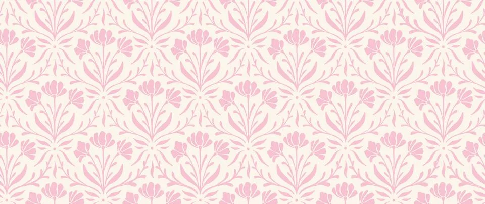 Vector seamless background. Minimalistic abstract floral pattern. Modern print Иллюстрация