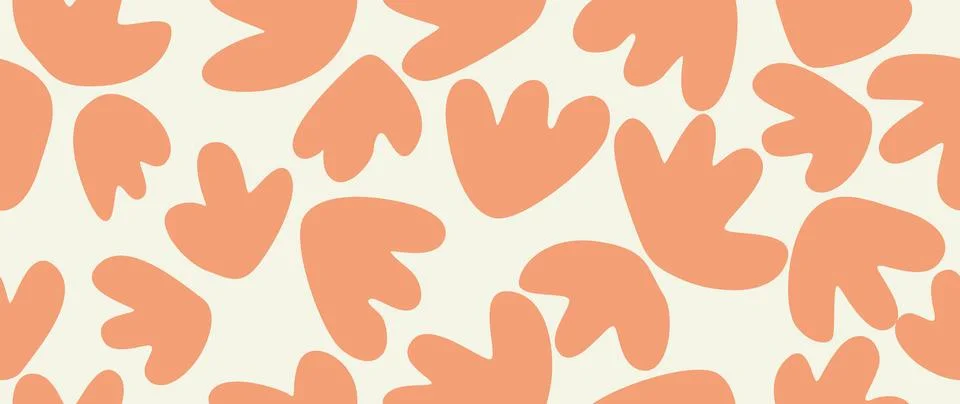 Vector seamless background. Minimalistic abstract floral pattern. Modern print Stockillustratie