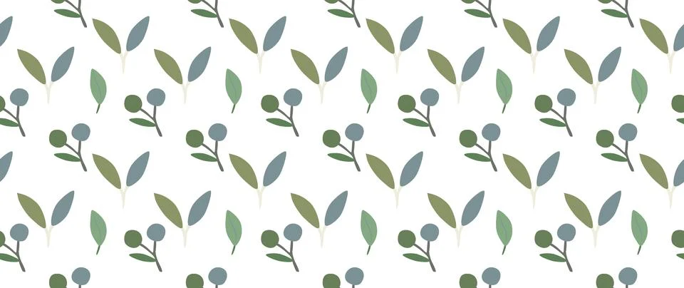 Vector seamless background. Minimalistic abstract floral pattern. Modern print イラスト素材