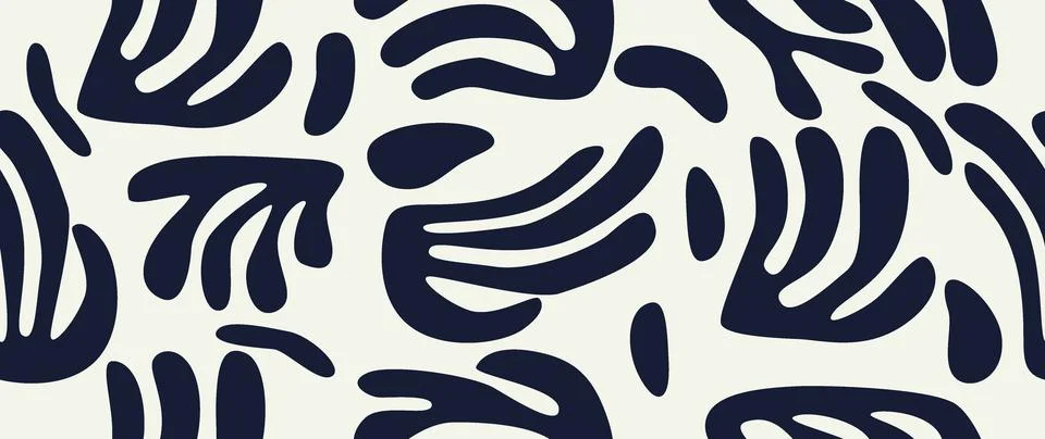 Vector seamless background. Minimalistic abstract floral pattern. Modern print Stockillustratie