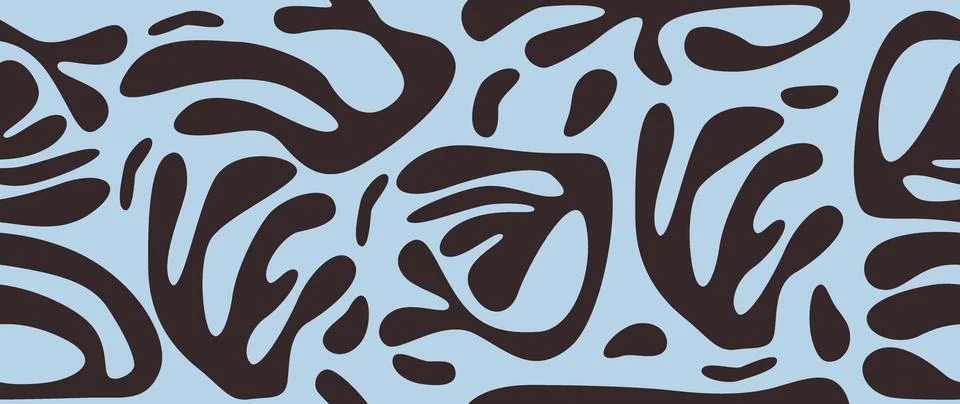 Vector seamless background. Minimalistic abstract floral pattern. Modern print イラスト素材