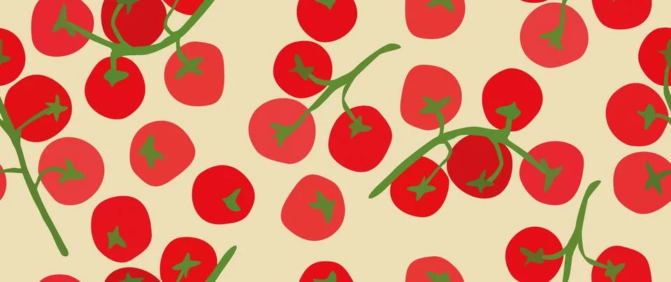 Vector seamless background. Minimalistic abstract vegetable pattern. Modern Stockillustratie
