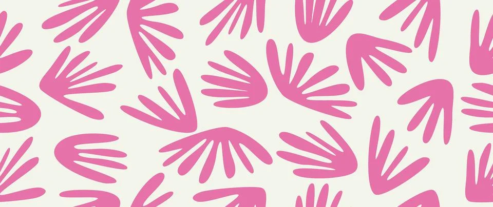 Vector seamless background. Minimalistic abstract floral pattern. Modern print Иллюстрация
