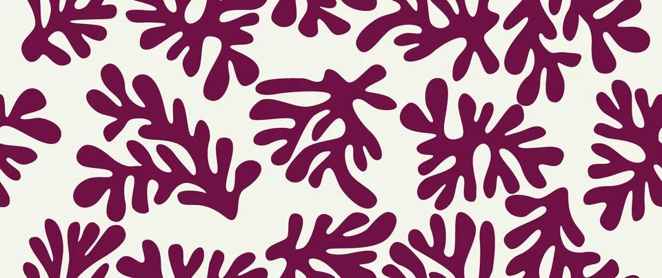 Vector seamless background. Minimalistic abstract floral pattern. Modern print Stockillustratie