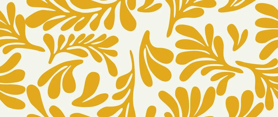 Vector seamless background. Minimalistic abstract floral pattern. Modern print イラスト素材