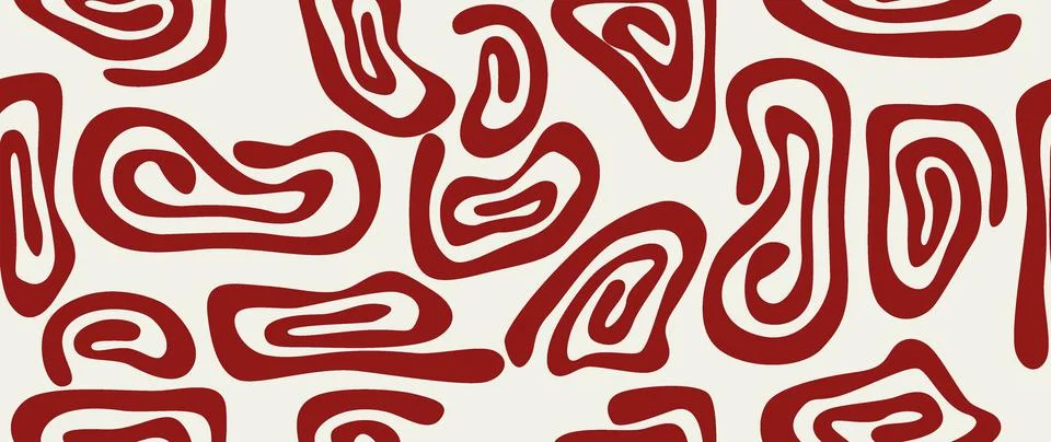 Vector seamless background. Minimalistic abstract floral pattern. Modern print イラスト素材