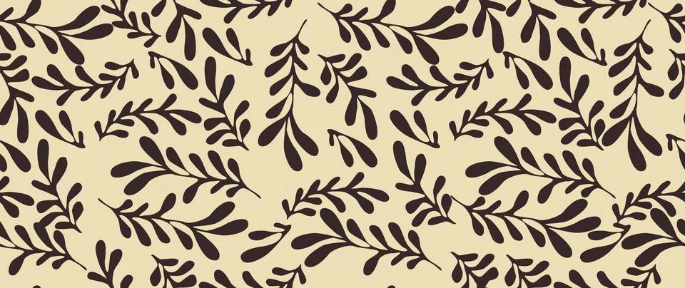 Vector seamless background. Minimalistic abstract floral pattern. Modern print Иллюстрация