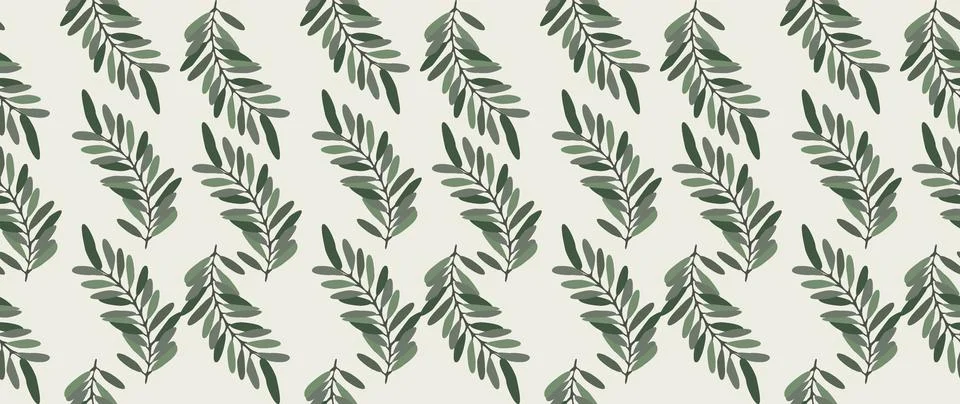 Vector seamless background. Minimalistic abstract floral pattern. Modern print Stockillustratie