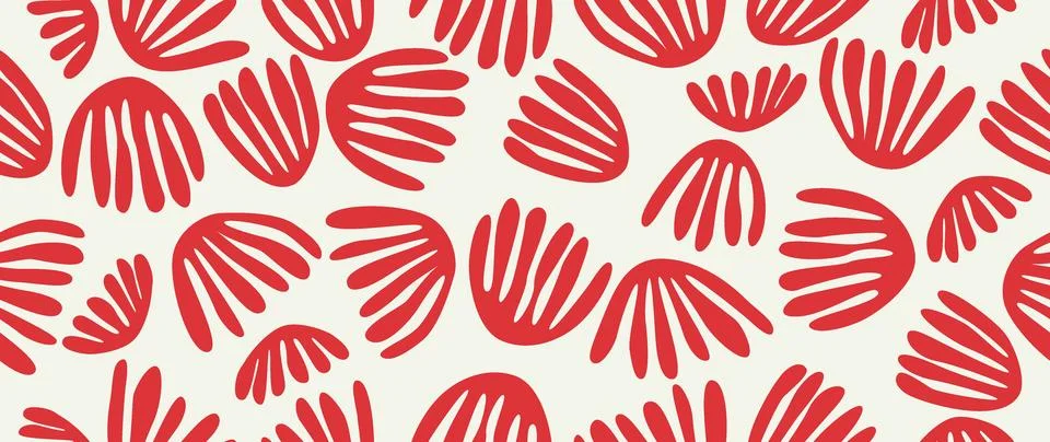 Vector seamless background. Minimalistic abstract floral pattern. Modern print Иллюстрация