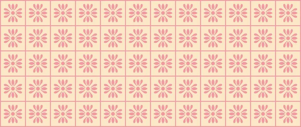 Vector seamless background. Minimalistic abstract floral pattern. Modern print Stockillustratie