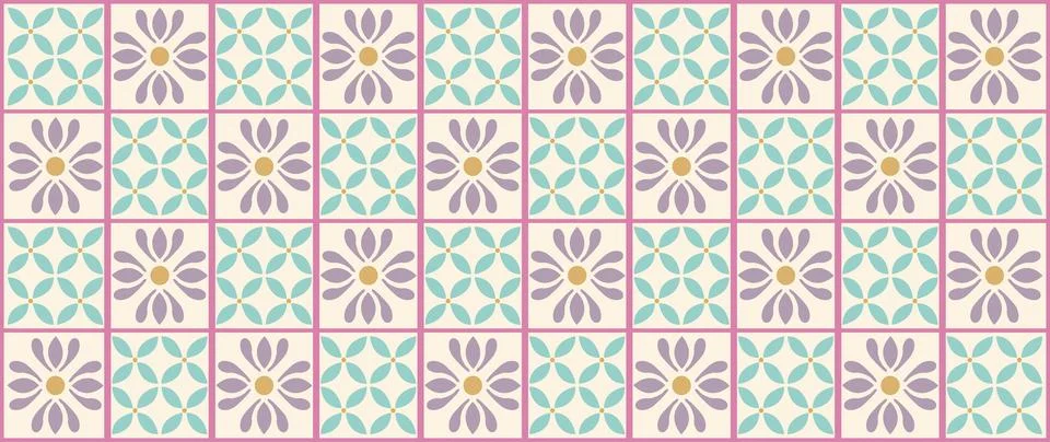 Vector seamless background. Minimalistic abstract floral pattern. Modern print イラスト素材