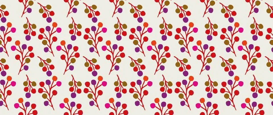 Vector seamless background. Minimalistic abstract floral pattern. Modern print イラスト素材