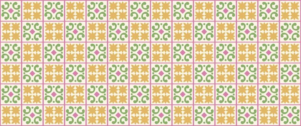 Vector seamless background. Minimalistic abstract floral pattern. Modern print Stock Illustration