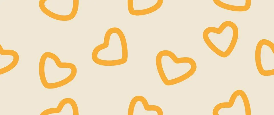 Vector seamless background. Minimalistic abstract pattern of hearts. Modern.. Stock Illustration