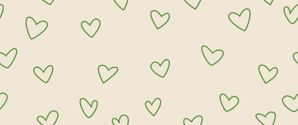 Vector seamless background. Minimalistic abstract pattern of hearts. Modern.. Stock Illustration