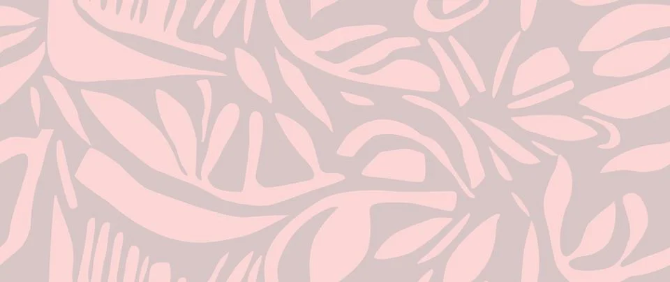 Vector seamless background. Minimalistic abstract floral pattern. Modern pr.. 库存插图