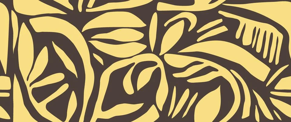 Vector seamless background. Minimalistic abstract floral pattern. Modern pr.. 库存插图
