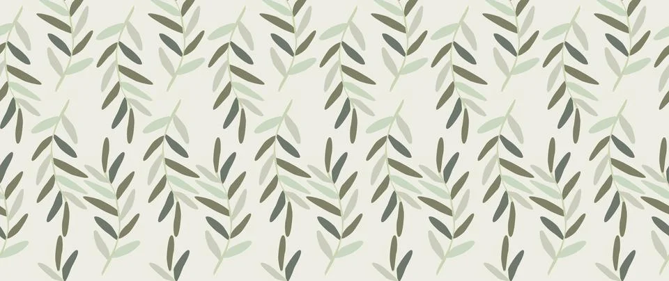 Vector seamless background. Minimalistic abstract floral pattern. Modern pr.. Stock Illustration