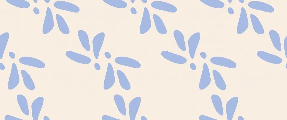 Vector seamless background. Minimalistic abstract floral pattern. Modern pr.. Stock Illustration