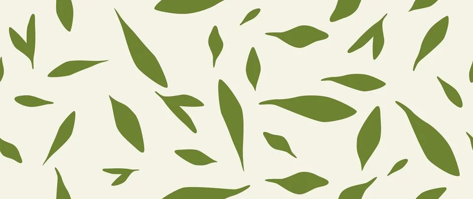 Vector seamless background. Minimalistic abstract floral pattern. Modern pr.. Stock Illustration